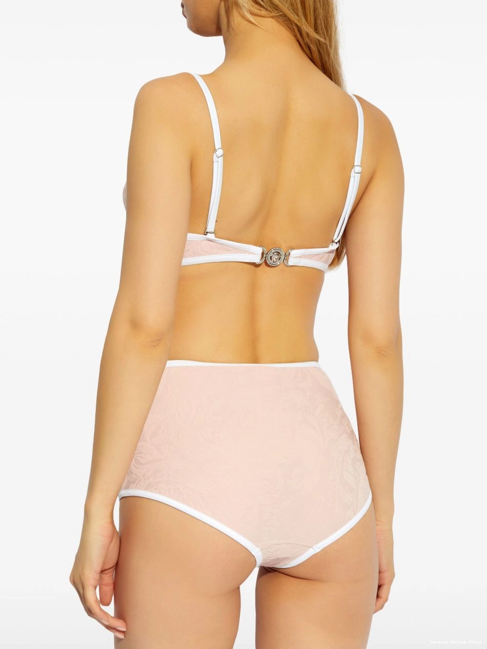 Cheap balconette Versace top Women bikini jacquard 0708